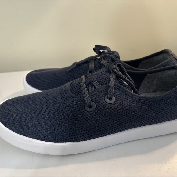 Mint ALLBIRDS Tree Skipper Boat Shoes Navy Blue Mesh Washable Lace Up Sneaker - Picture 4 of 12